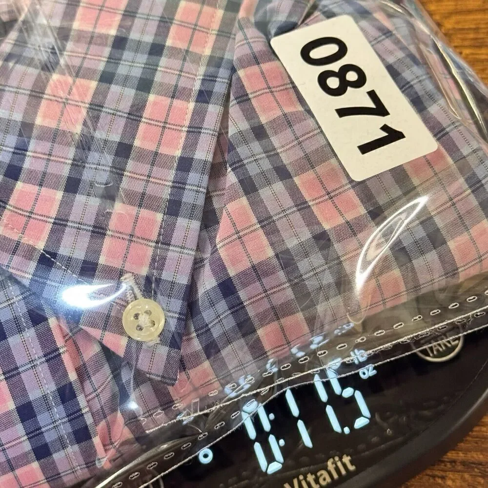 Polo Ralph Lauren Shirt Mens 4XB T Bright Plaid Button Blue Purple Pink New $110